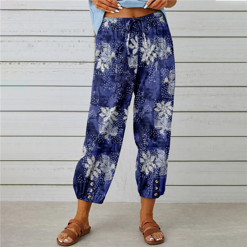 Fedora - Vintage Vogue broek van katoen/linnenmix