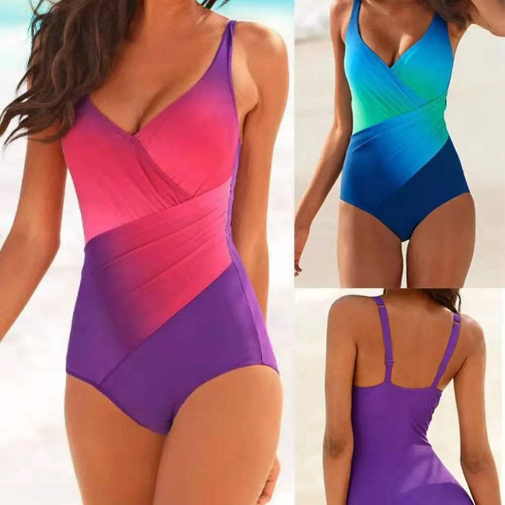 Eendelig regenboog verloop strandpak - Lina