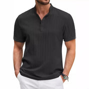 Gerimpeld stijl katoenen linnen heren-T-shirt - Kylian