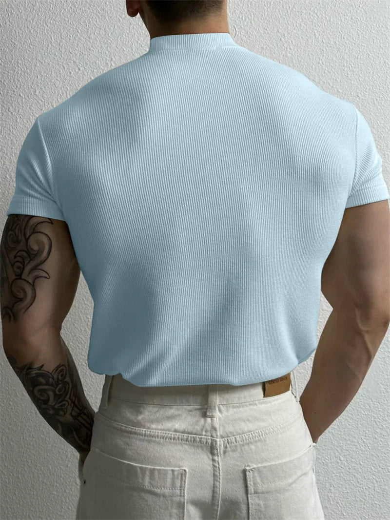 Slim fit T-shirt voor heren - Zane