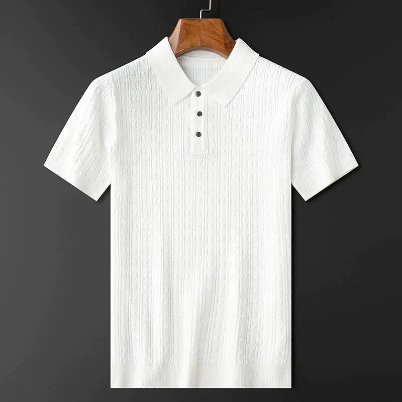 Gebreid heren T-shirt - Eduardo