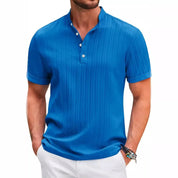 Gerimpeld stijl katoenen linnen heren-T-shirt - Kylian