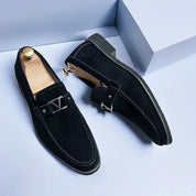Heren Loafers Zwart Maat 42 Flock voor Mannen 6