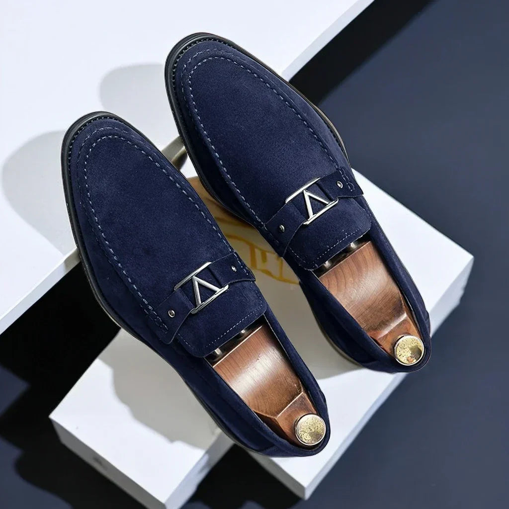 Heren Loafers Zwart Maat 42 Flock voor Mannen 2