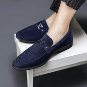 Heren Loafers Zwart Maat 42 Flock voor Mannen 3
