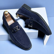 Heren Loafers Zwart Maat 42 Flock voor Mannen 1