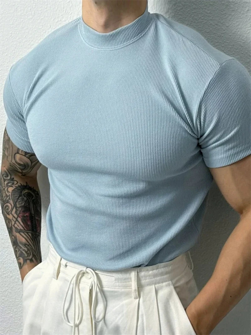 Slim fit T-shirt voor heren - Zane