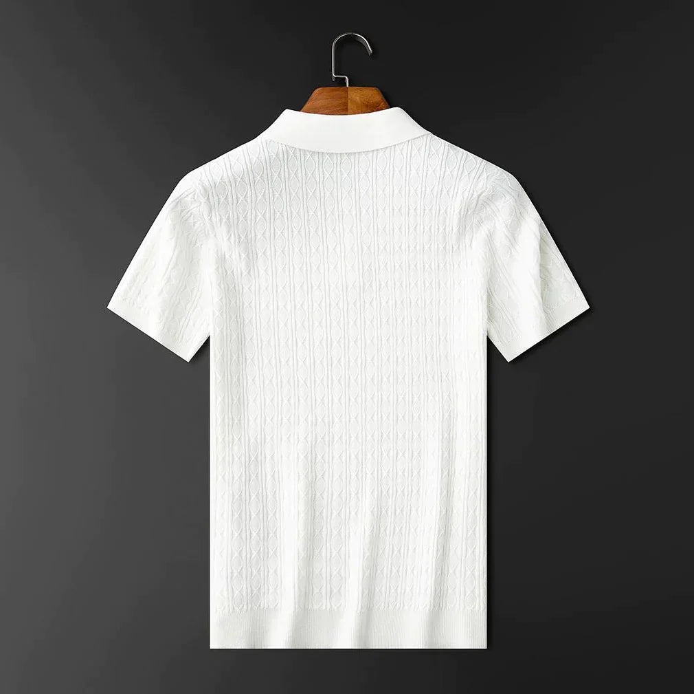 Gebreid heren T-shirt - Eduardo
