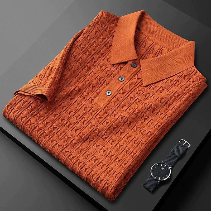 Gebreid heren T-shirt - Eduardo