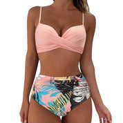 Elionne - Damesstrandbikini met hoog uitgesneden zwembroekje