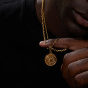 Kompashanger met gelaagde ketting - Jorge
