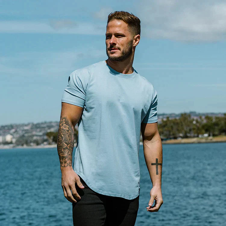 Trendy gespierd T-shirt voor heren - Zander