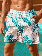 Tropische zwemshort met zakken - Calvin