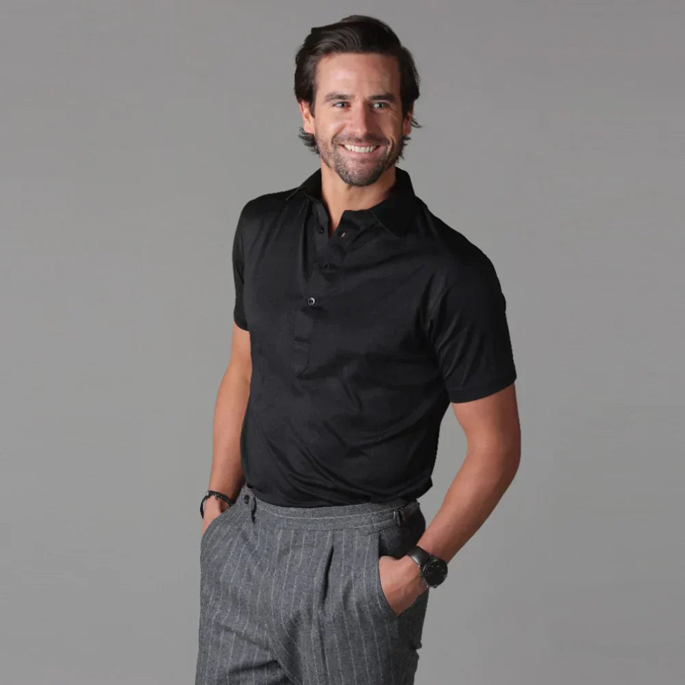 Poloshirt met stijve kraag - Spencer