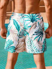 Tropische zwemshort met zakken - Calvin