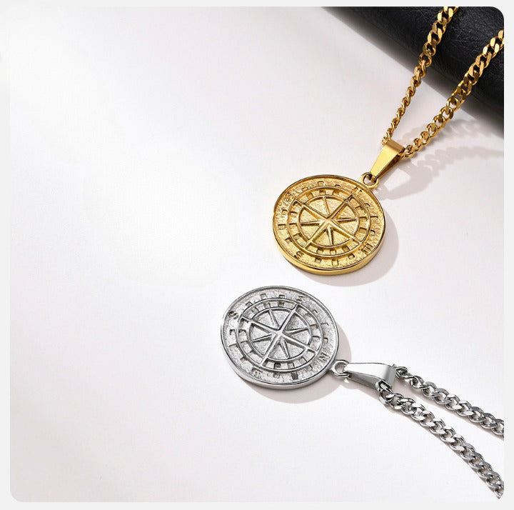 Kompashanger met gelaagde ketting - Jorge