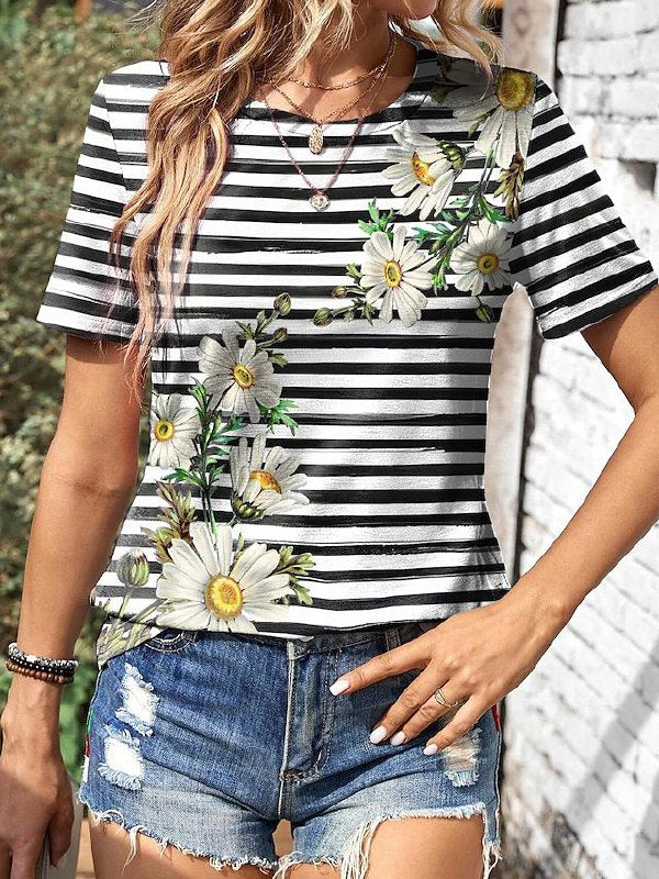 Modieus T-shirt met korte mouwen - Freyja