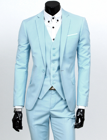 3-delige heren pak met business blazer, vest en broek - Nikolai