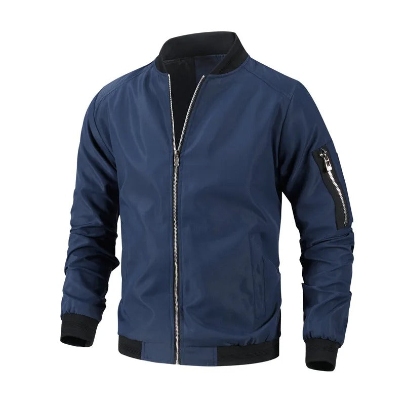 Matthew - Slim-fit lichtgewicht zomerjack voor heren met ritssluiting
